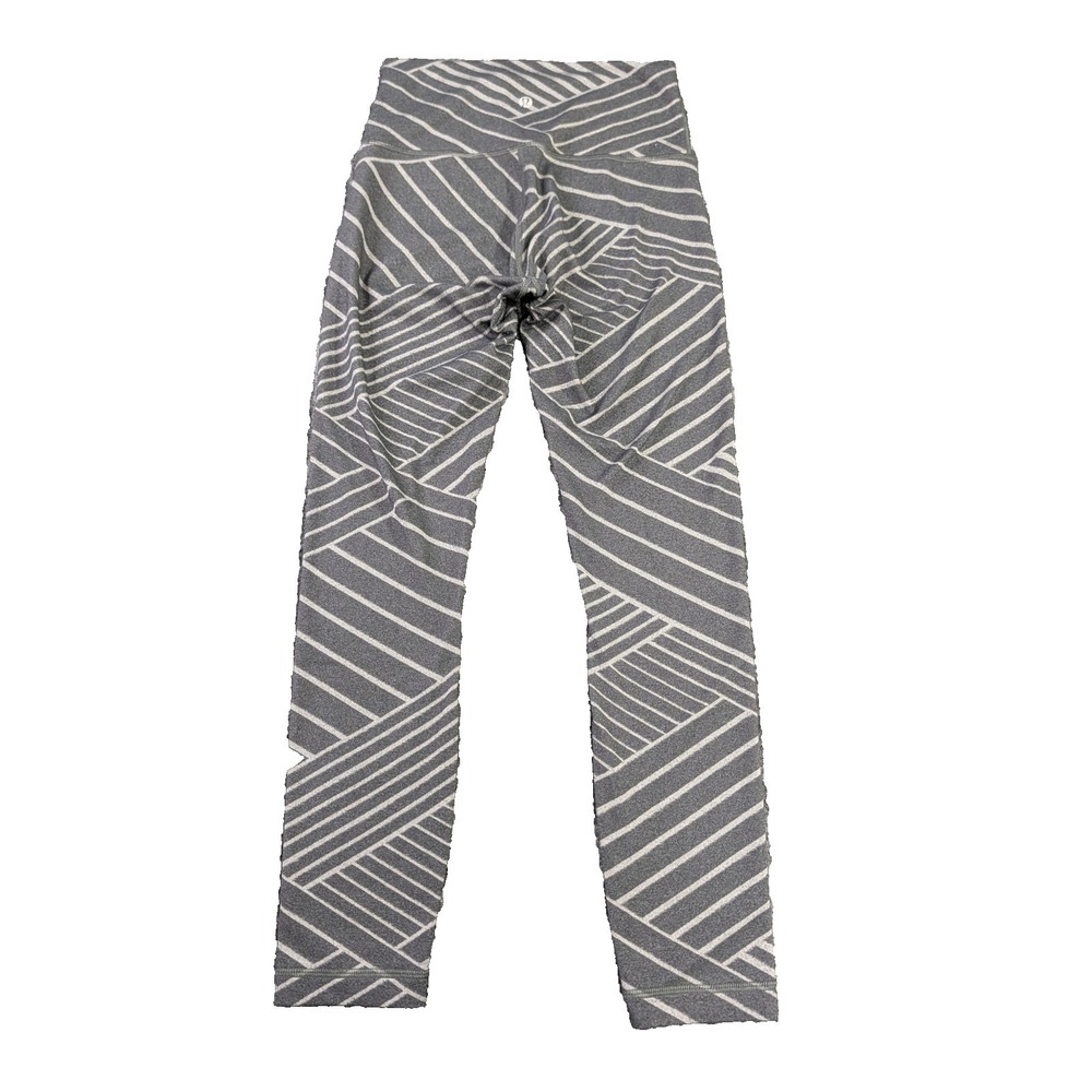Lululemon High Times Pant Legging Size 6 Luon Metallic Lumatrix Deep Coal Silver - Picture 3 of 8
